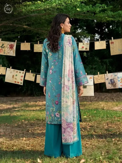 GULL-E-SARD 3-Piece Unstitched Digital Printed Linen Suit | Fall-Winter Collection