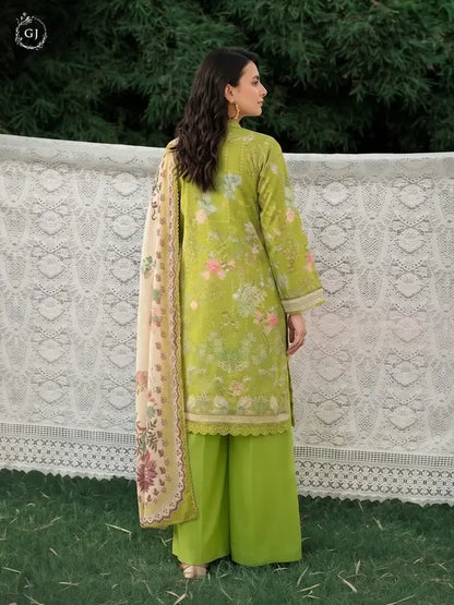 GULL-E-SARD 3-Piece Unstitched Digital Printed Linen Suit | Fall-Winter Collection