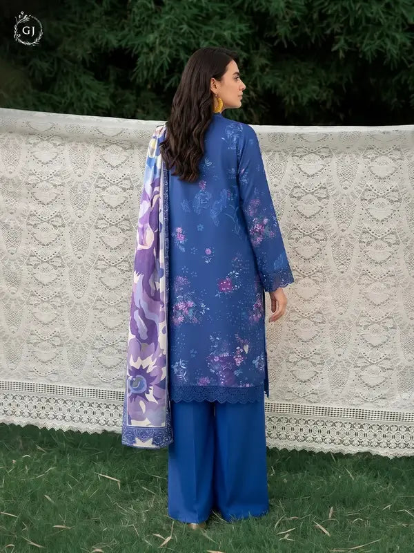 GULL-E-SARD 3-Piece Unstitched Digital Printed Linen Suit | Fall-Winter Collection