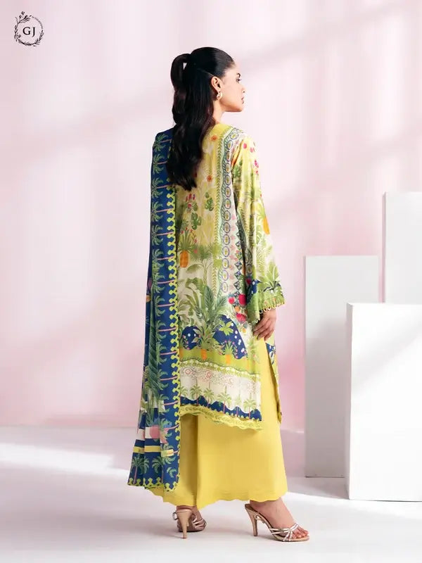 CHHERRY POP 3-Piece Unstitched Digital Printed Linen Suit | Fall-Winter Collection