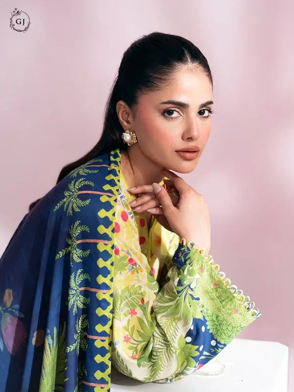 CHHERRY POP 3-Piece Unstitched Digital Printed Linen Suit | Fall-Winter Collection