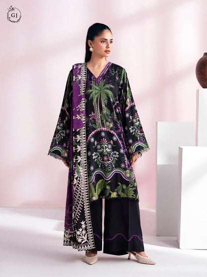 CHHERRY POP 3-Piece Unstitched Digital Printed Linen Suit | Fall-Winter Collection