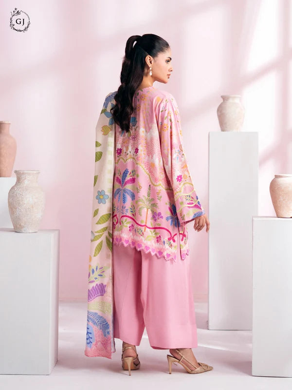 CHHERRY POP 3-Piece Unstitched Digital Printed Linen Suit | Fall-Winter Collection