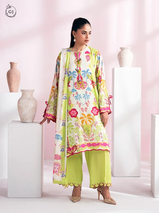 CHHERRY POP 3-Piece Unstitched Digital Printed Linen Suit | Fall-Winter Collection