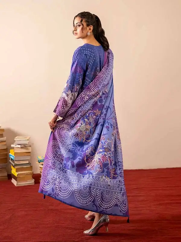 GEET 3-Piece Unstitched Digital Printed Linen Suit for Women