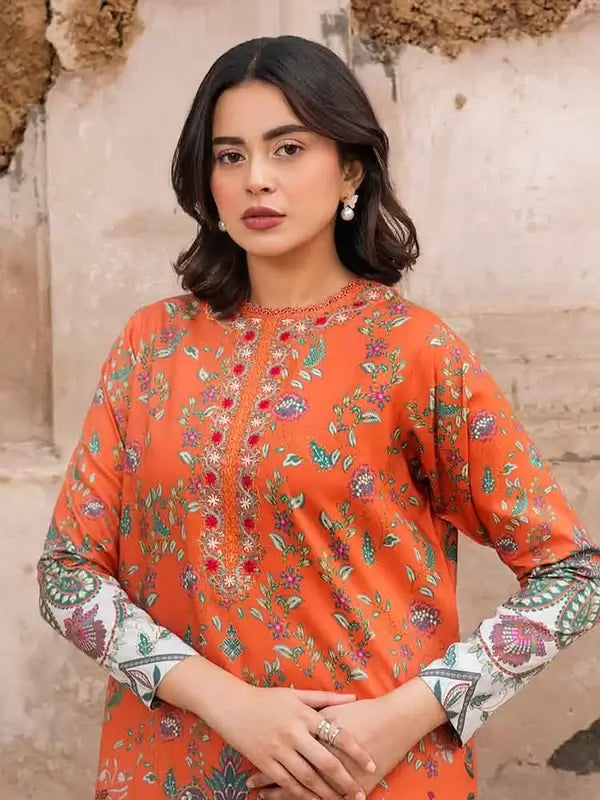 SIAN 2-Piece Unstitched Digital Printed Fancy Linen Suit