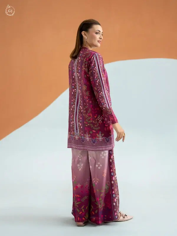 2 Piece Unstitched Bana Dora Linen Suit for Women – Printed Shirt & Trouser