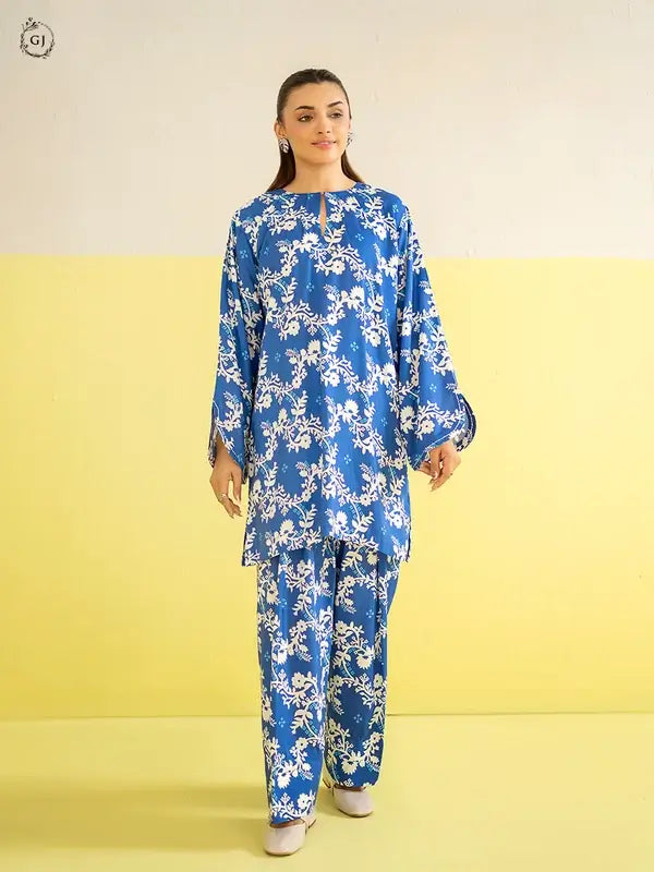 2 Piece Unstitched Bana Dora Linen Suit for Women – Printed Shirt & Trouser