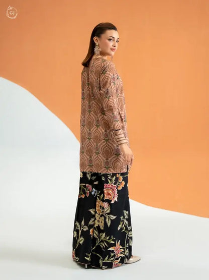 2 Piece Unstitched Bana Dora Linen Suit for Women – Printed Shirt & Trouser