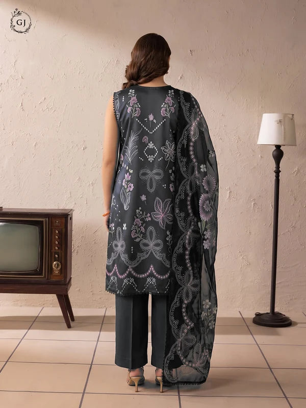 Lenoir 3-Piece Unstitched Digital Printed Lawn Suit