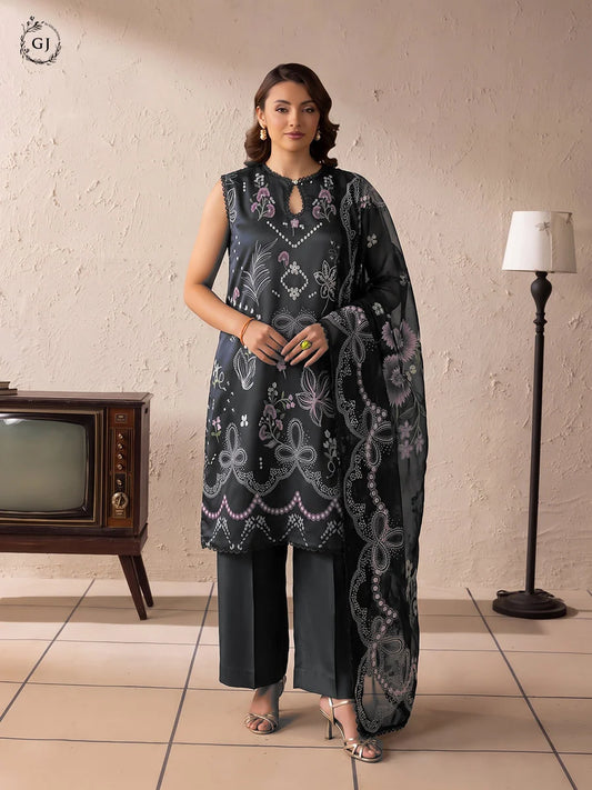 Lenoir 3-Piece Unstitched Digital Printed Lawn Suit