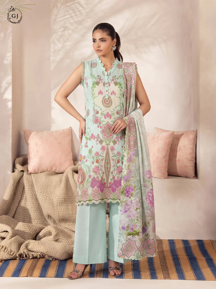 Soha 3-Piece Unstitched Digital Printed Lawn Suit