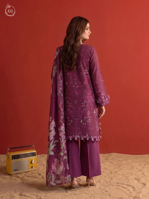 POPINN 3-Piece Unstitched Digital Printed Linen Suit | Fall-Winter Collection