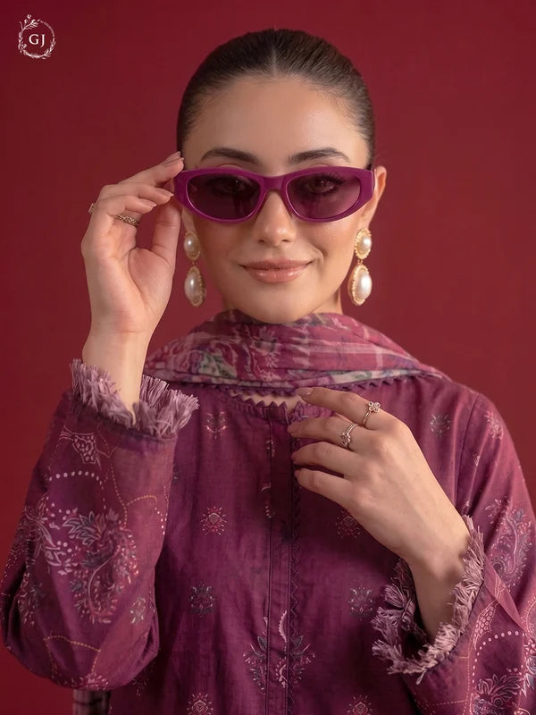 POPINN 3-Piece Unstitched Digital Printed Linen Suit | Fall-Winter Collection