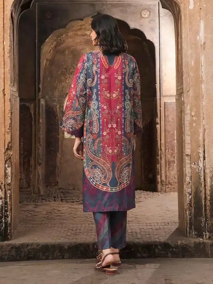 SIAN 2-Piece Unstitched Digital Printed Fancy Linen Suit