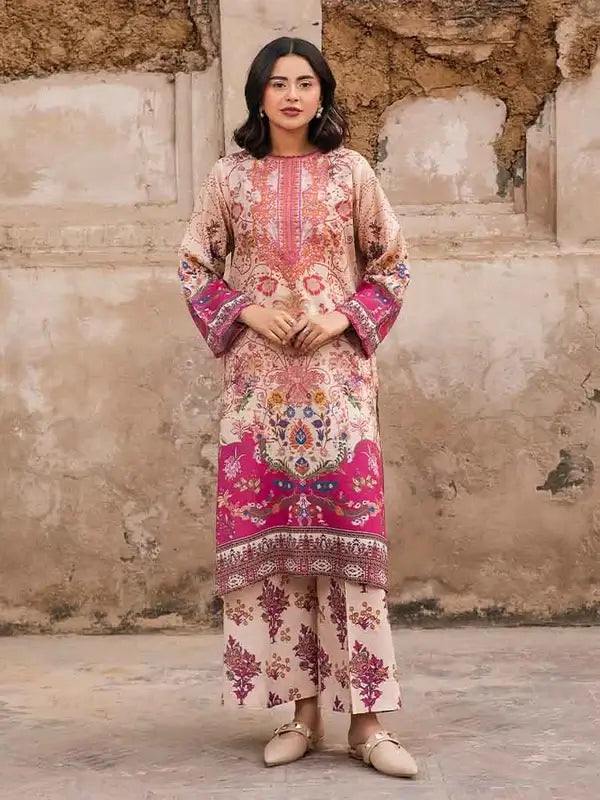 SIAN 2-Piece Unstitched Digital Printed Fancy Linen Suit