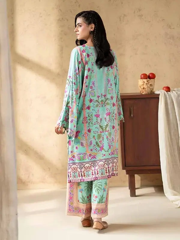 2 Piece Unstitched Bana Dora Linen Suit for Women – Printed Shirt & Trouser