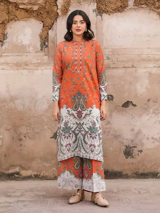 SIAN 2-Piece Unstitched Digital Printed Fancy Linen Suit