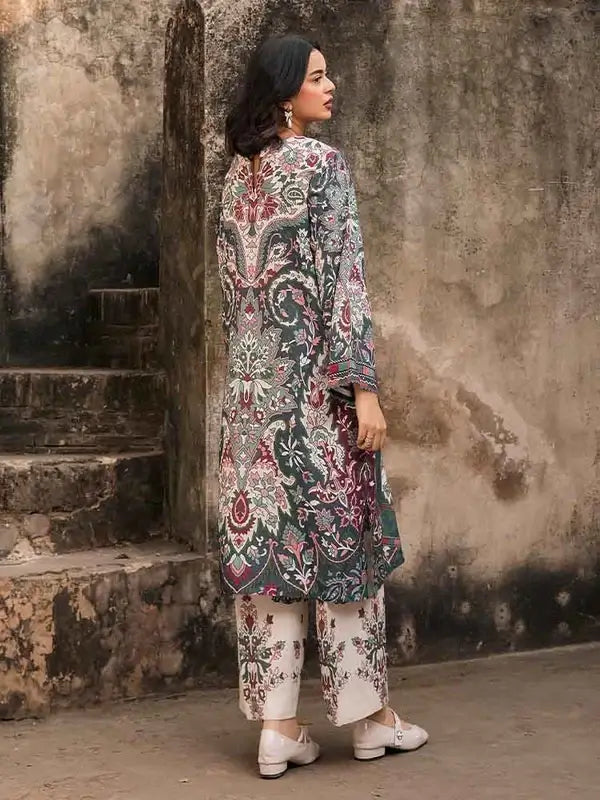 SIAN 2-Piece Unstitched Digital Printed Fancy Linen Suit
