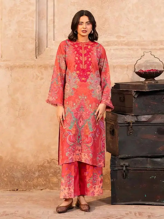 SIAN 2-Piece Unstitched Digital Printed Fancy Linen Suit