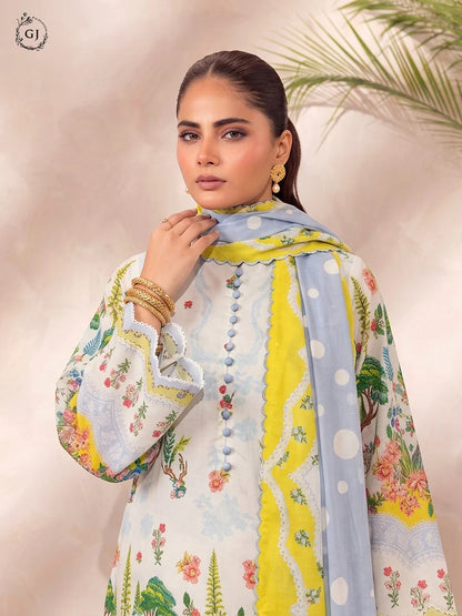 Soha 3-Piece Unstitched Digital Printed Lawn Suit